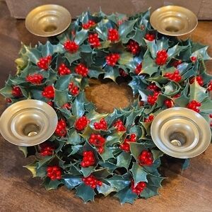 Christmas Wreath Candle Holder